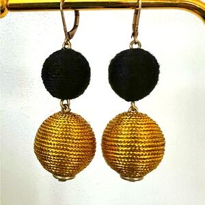 J CREW Black & Gold Earrings